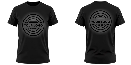 Imprint Mockup Blanks - Black Shirt Front and Back