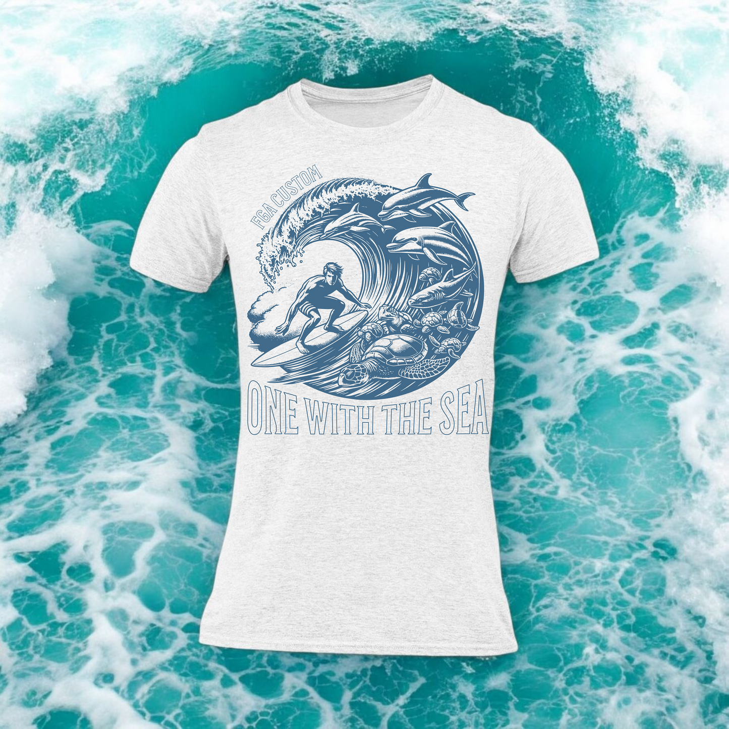 One with the Sea Short Sleeve Tee