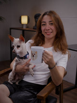 Morning With My Best Friend Custom Mug