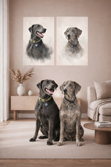 Custom Watercolor Pet Poster From Your Photo